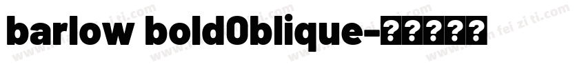 barlow bold0blique字体转换